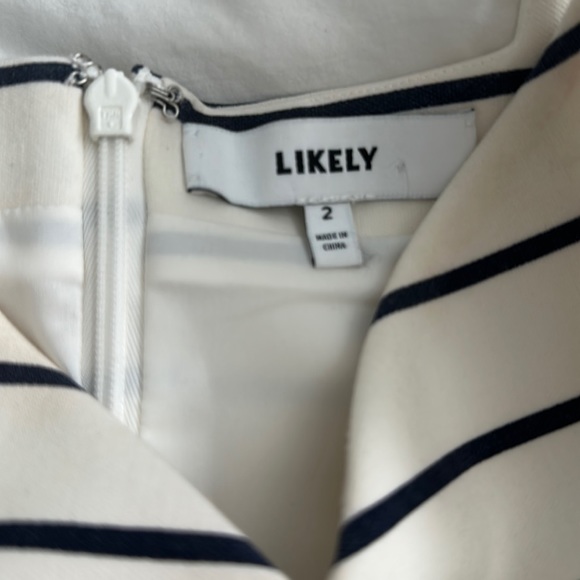 NWOT LIKELY Striped dress - Picture 5 of 9